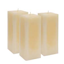Vela Cuadrada Aromática de Vainilla - 110 Horas