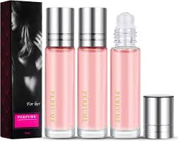 LOPHE Perfume Femenino: Set de 3 Roll-On con Pheromonas