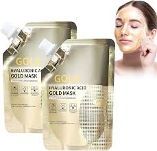 Mascarilla de Oro Antiedad 2PCS: Limpieza Profunda y Reducción de Líneas de Expresión