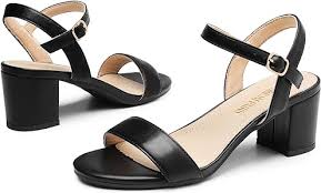 SANDALIAS DE TACÓN BAJO DREAM PAIRS para Mujer