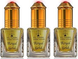 Set de 3 Perfumes Musc Royal Gold El Nabil - 5ML Roll On Sin Alcohol