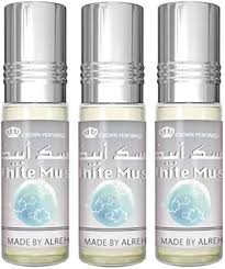 Set de Perfumes Almizcle Musc WHITE MUSK Al Rehab - 3 x 6ML
